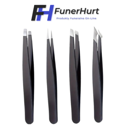 Pęseta do brwi - zestaw 4 szt.