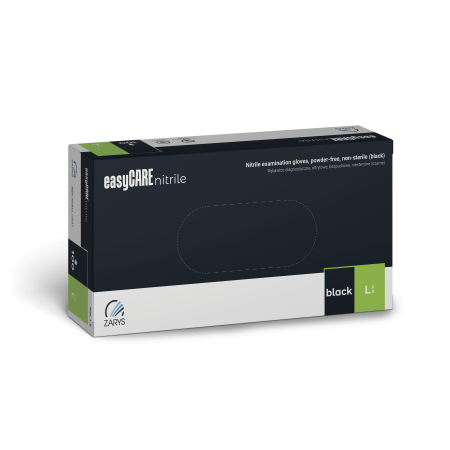 Rękawice Nitrylowe Medyczne 100 szt - CZARNE rozm. L