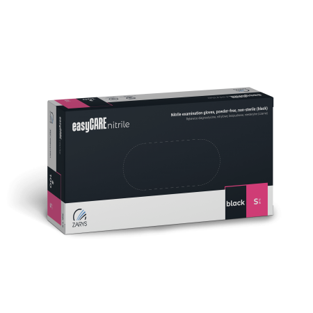 Rękawice Nitrylowe Medyczne 100 szt - CZARNE rozm. S