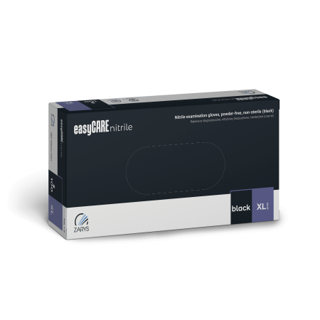 Rękawice Nitrylowe Medyczne 100 szt - CZARNE rozm. XL