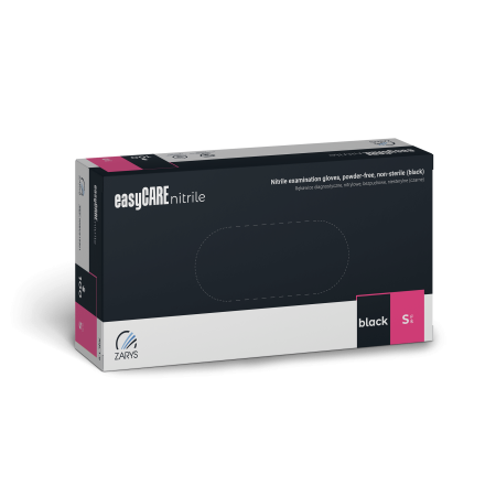 Rękawice Nitrylowe Medyczne 100 szt - CZARNE rozm. S