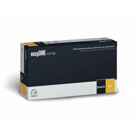 Rękawice Nitrylowe Medyczne 100 szt - CZARNE rozm. M
