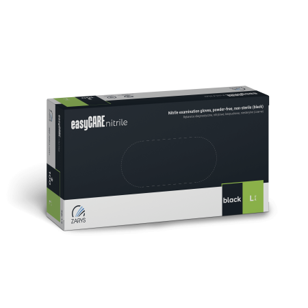 Rękawice Nitrylowe Medyczne 100 szt - CZARNE rozm. L